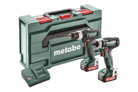 METABO COMBO: PowerMaxx SB 12 + PowerMaxx SSD 12 + 2xLi-Power 2.0Ah 12 V (2x2.0Ah)